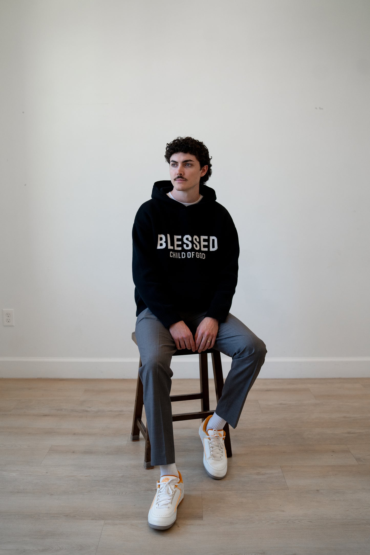 Blessed - Knitted Heavy Weight Hoodie