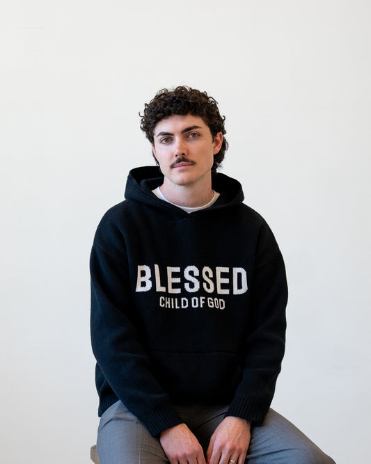Blessed - Knitted Heavy Weight Hoodie