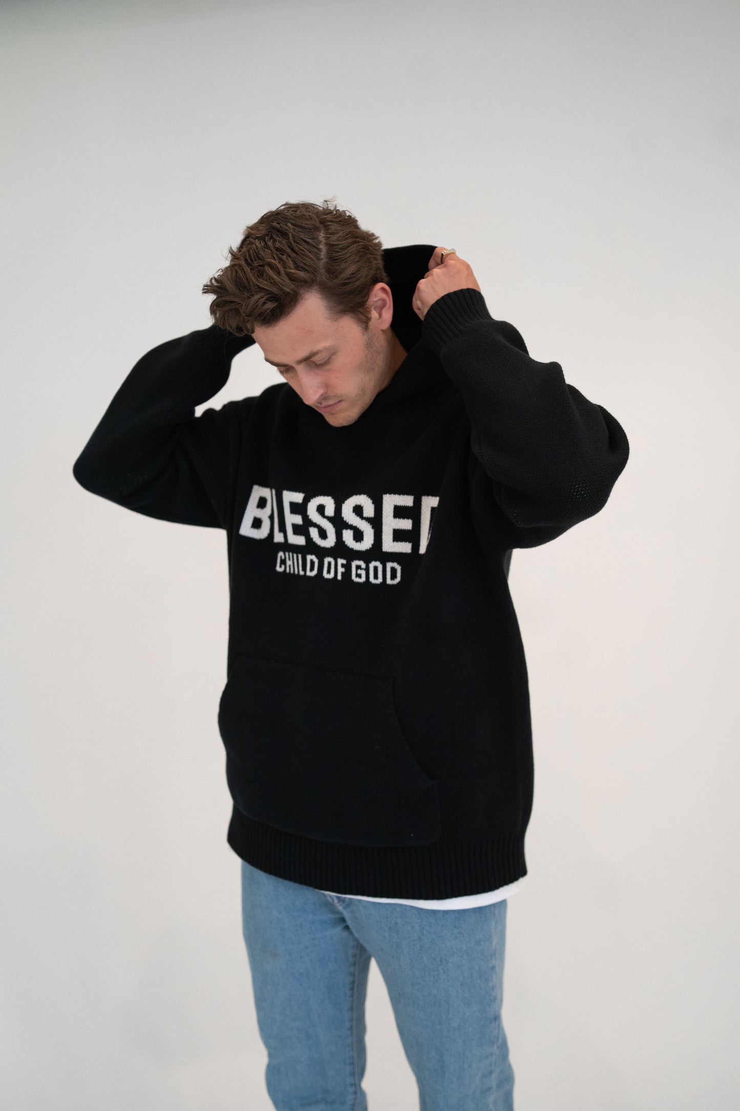 Blessed - Knitted Heavy Weight Hoodie