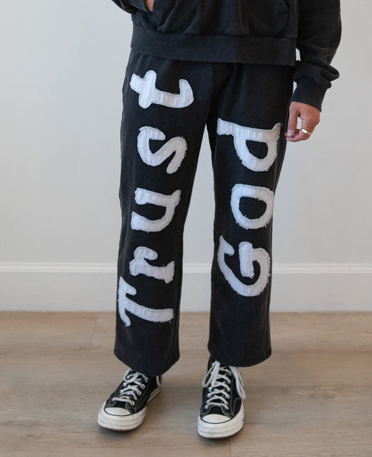 Trust God Appliqué Sweatpants
