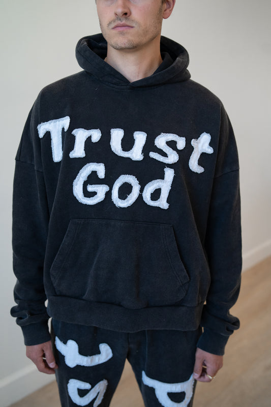 Trust God Appliqué Hoodie