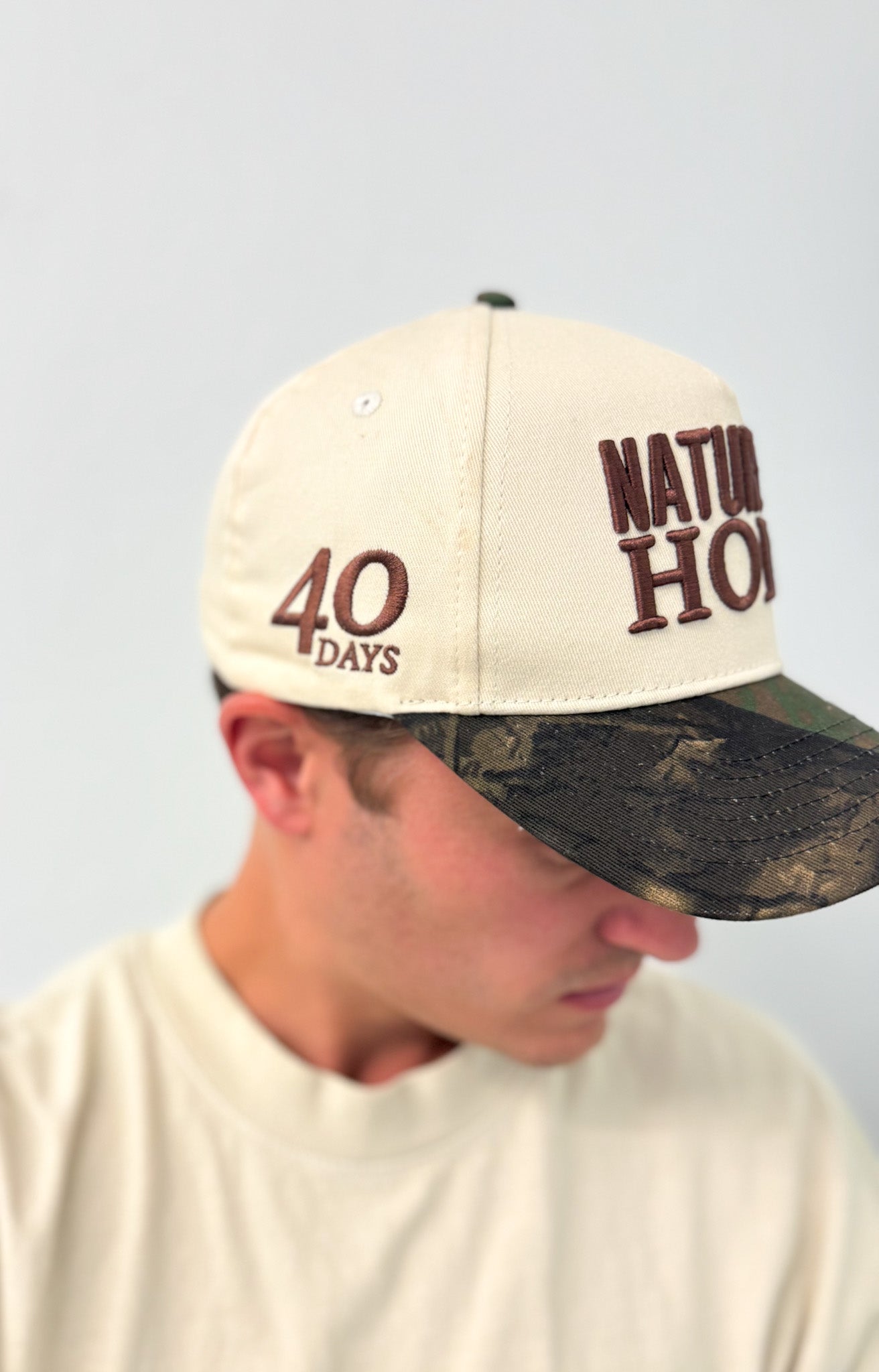 Nature is Holy Hat - Cream/Camo