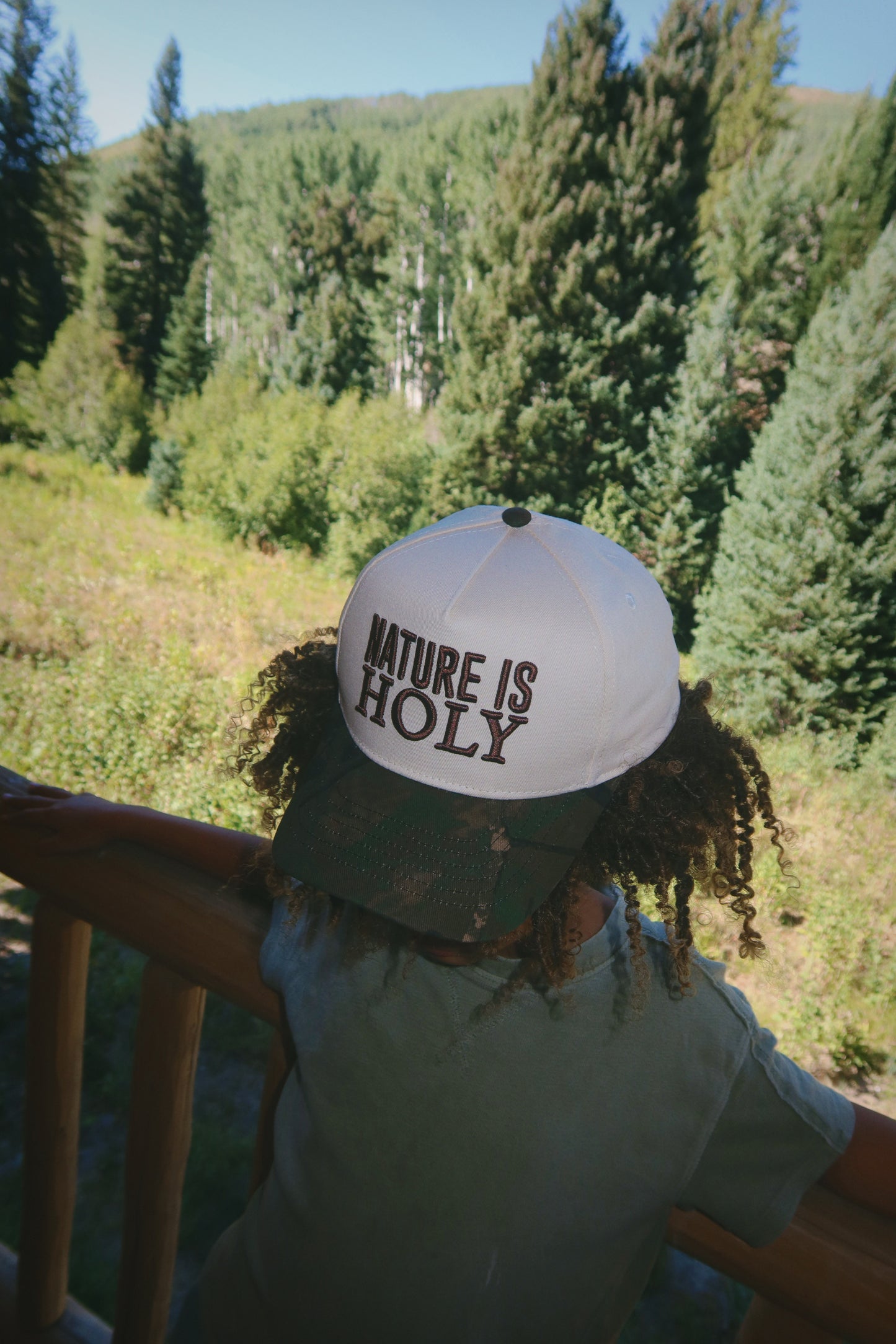 Nature is Holy Hat - Cream/Camo