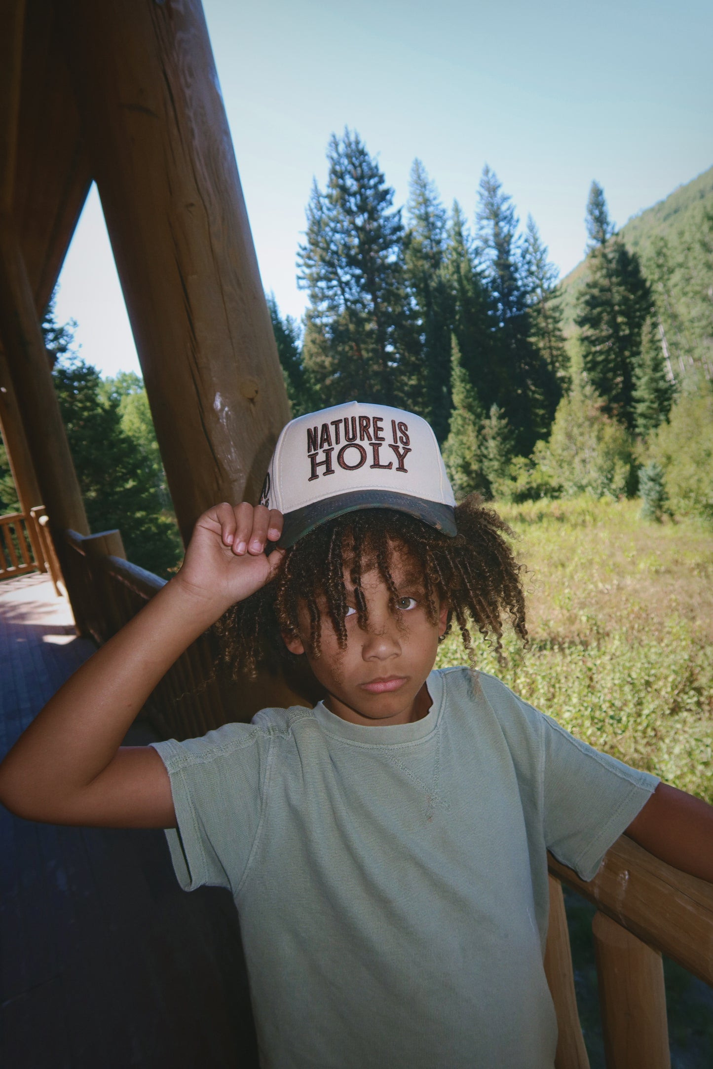 Nature is Holy Hat - Cream/Camo