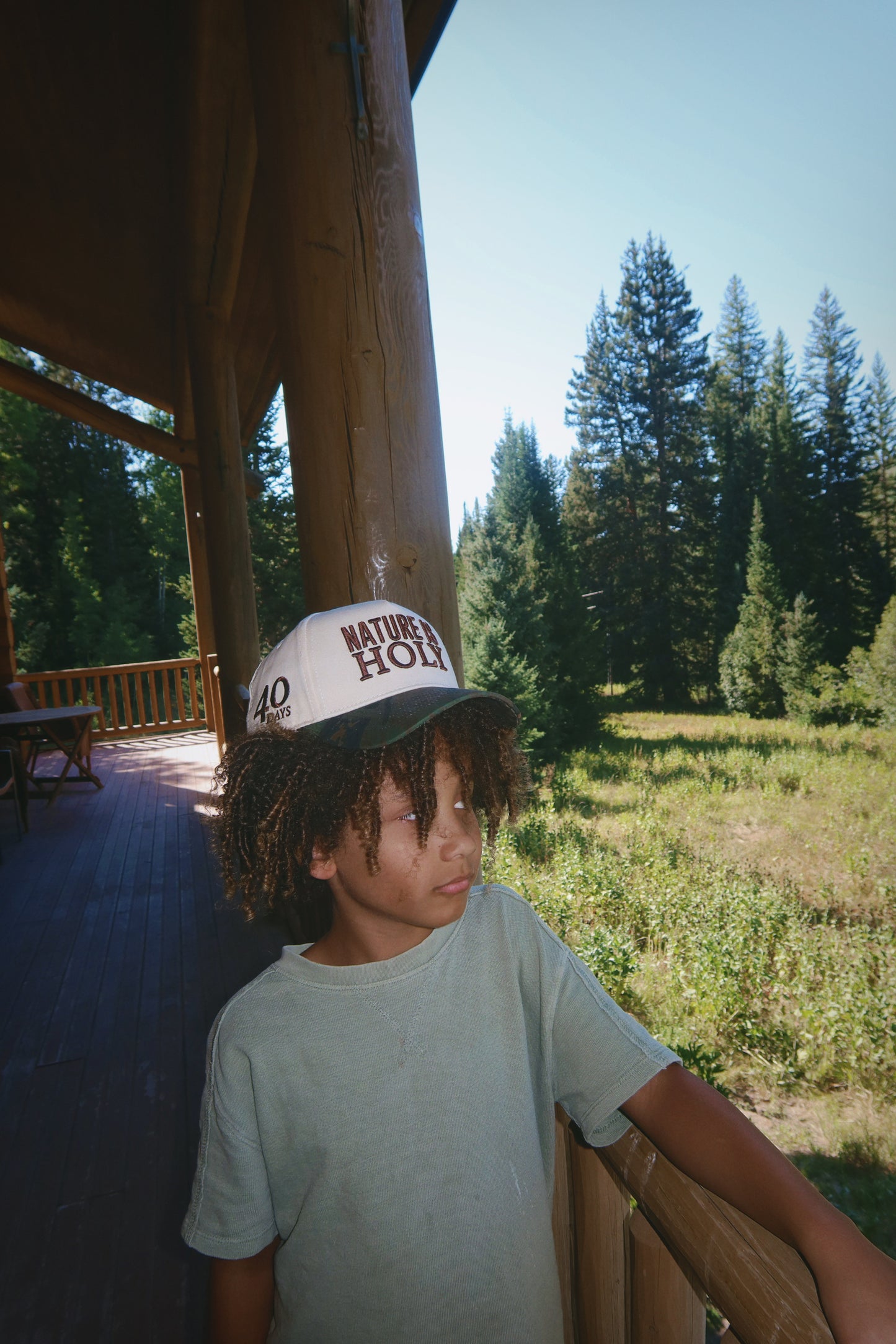Nature is Holy Hat - Cream/Camo