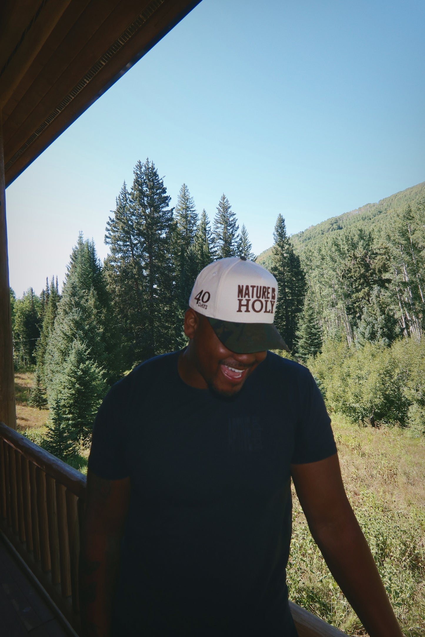 Nature is Holy Hat - Cream/Camo